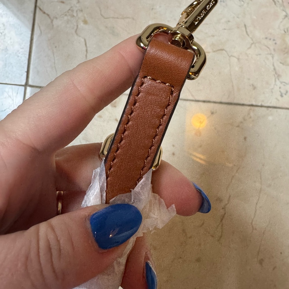 Michael Kors Brown Gold Crossbody Handbag Strap
